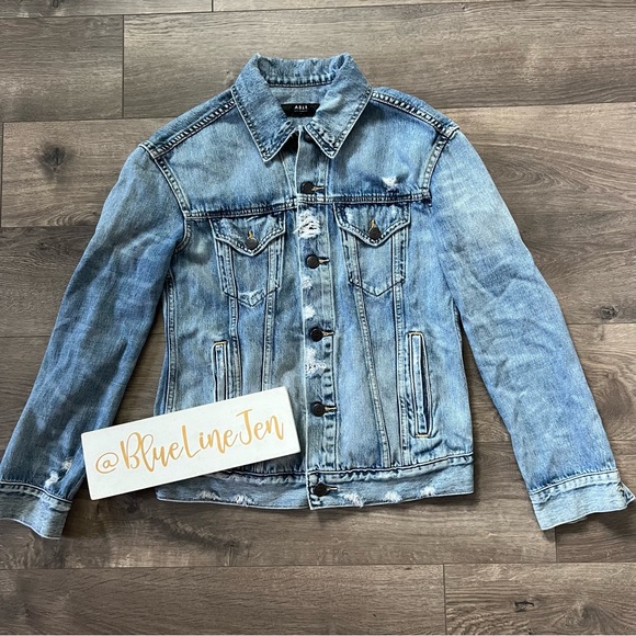 Able Jackets & Blazers - ABLE Merly Distressed Denim Jacket